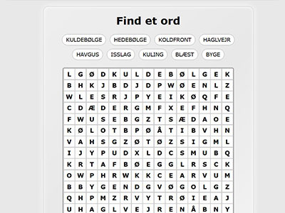 Find a word AI
